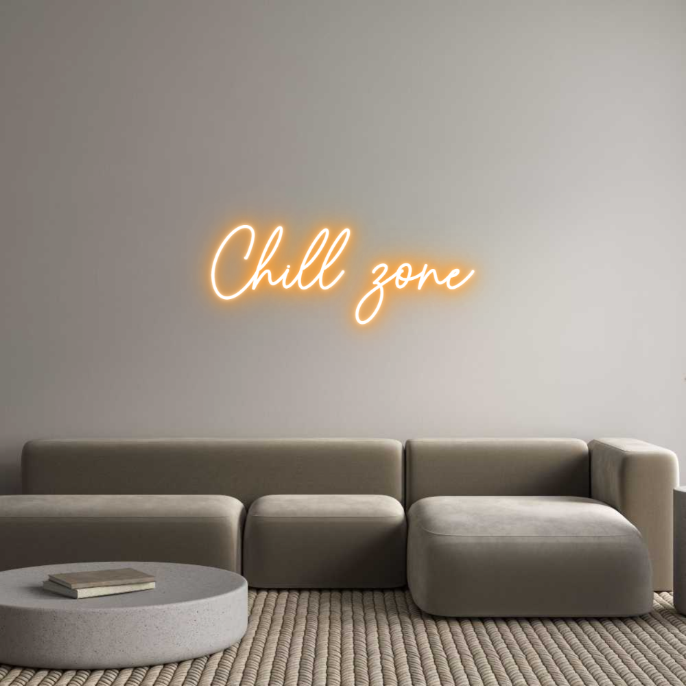 Editor online di insegne al neon personalizzate Zona relax