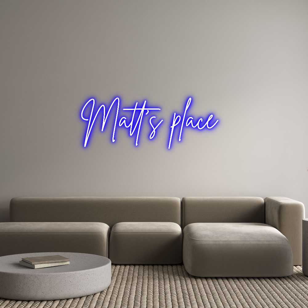 Custom Neon Sign Online Editor Matt’s place
