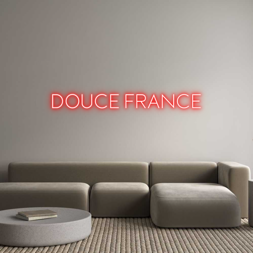Custom Neon Sign Online Editor DOUCE FRANCE