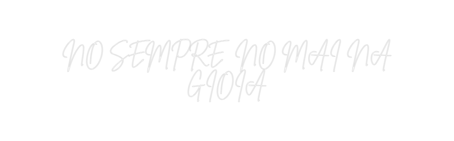 Anpassad bakgrundsbelyst neonskylt Onlineredigerare INGEN SEMPER NR ...