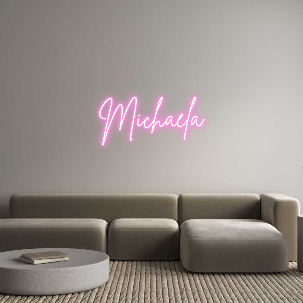 Custom Neon Sign Online Editor Michaela