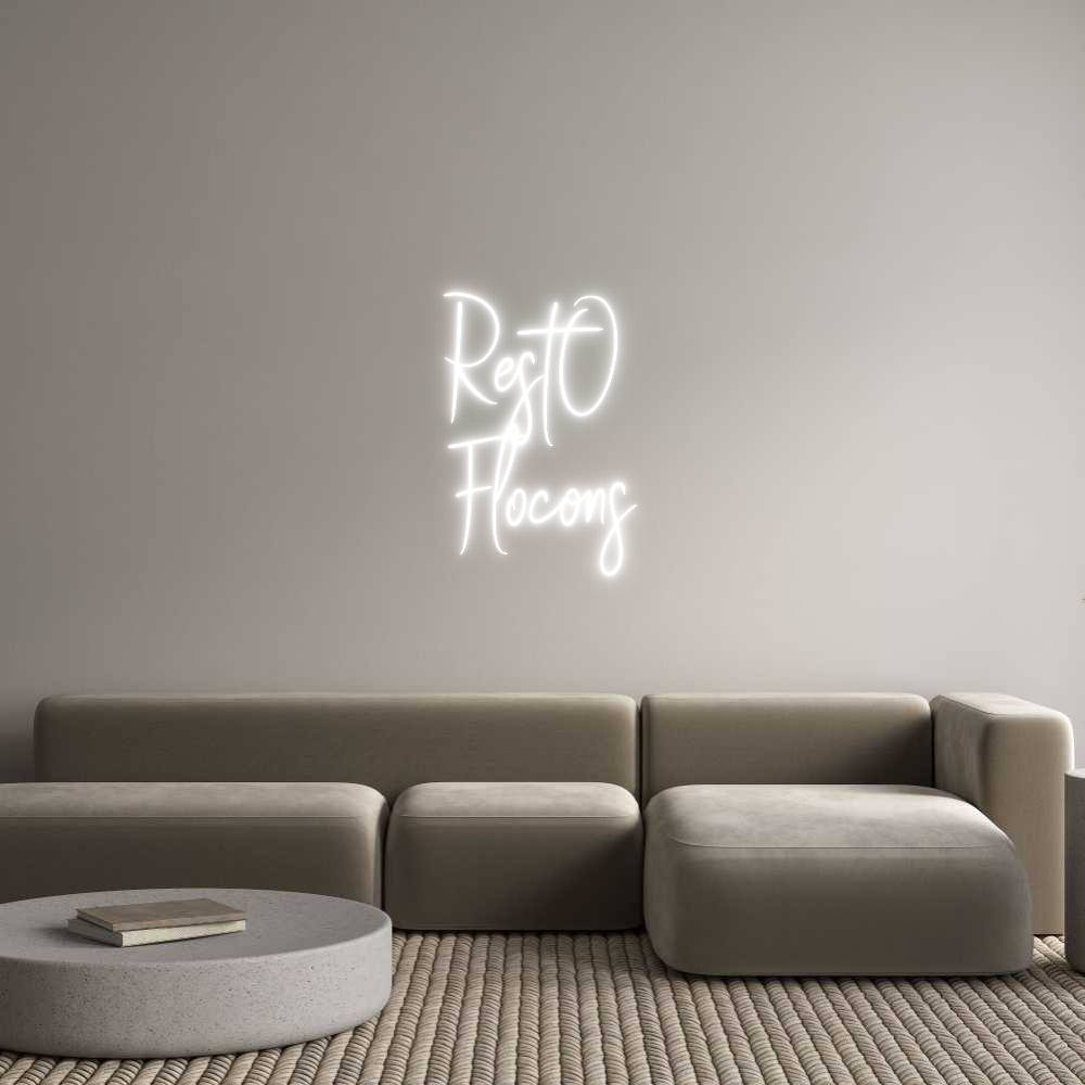 Custom Neon Sign Online Editor Rest’O
Floc...