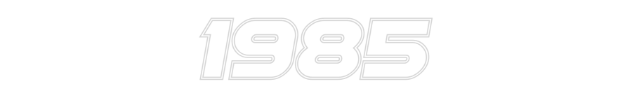 Custom Neon Sign Online Editor 1985