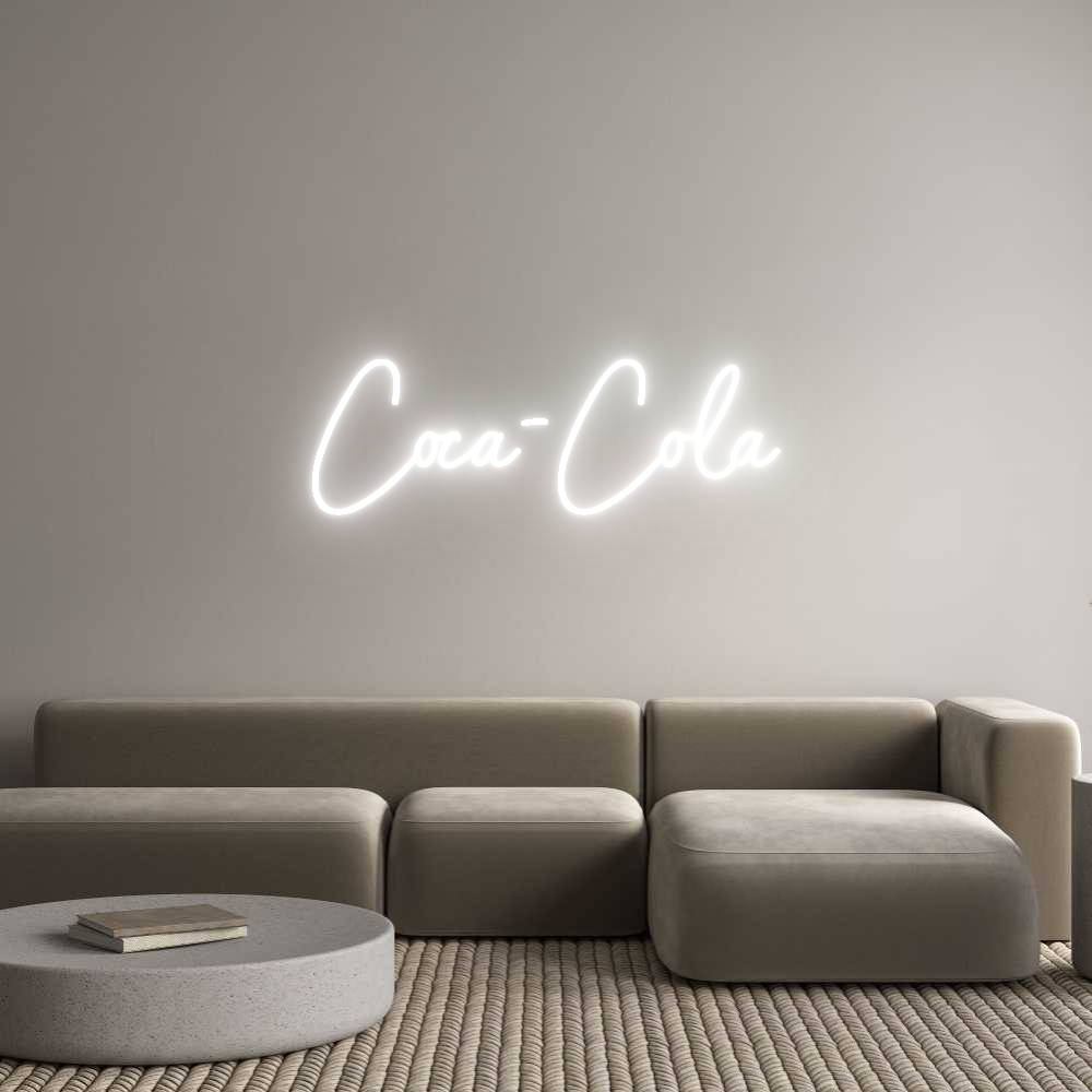 Custom Neon Sign Online Editor Coca-Cola