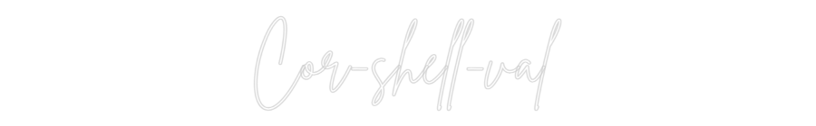 Custom Neon Sign Online Editor Cor-shell-val