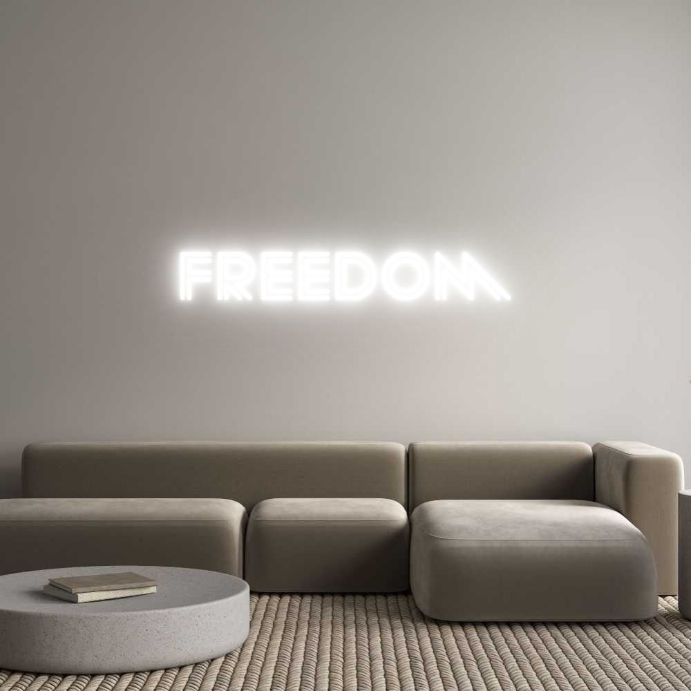 Custom Neon Sign Online Editor Freedom
