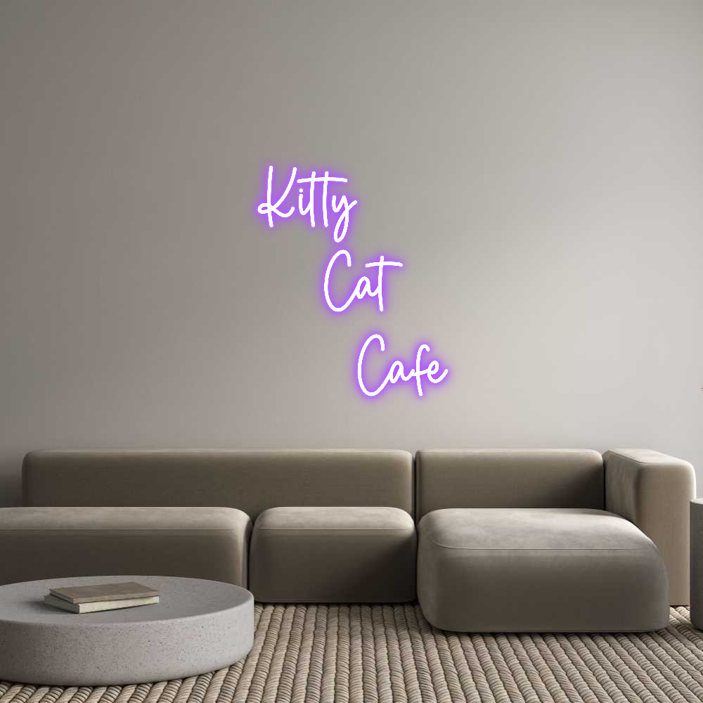 Editor online di insegne al neon personalizzate Kitty
Ca...