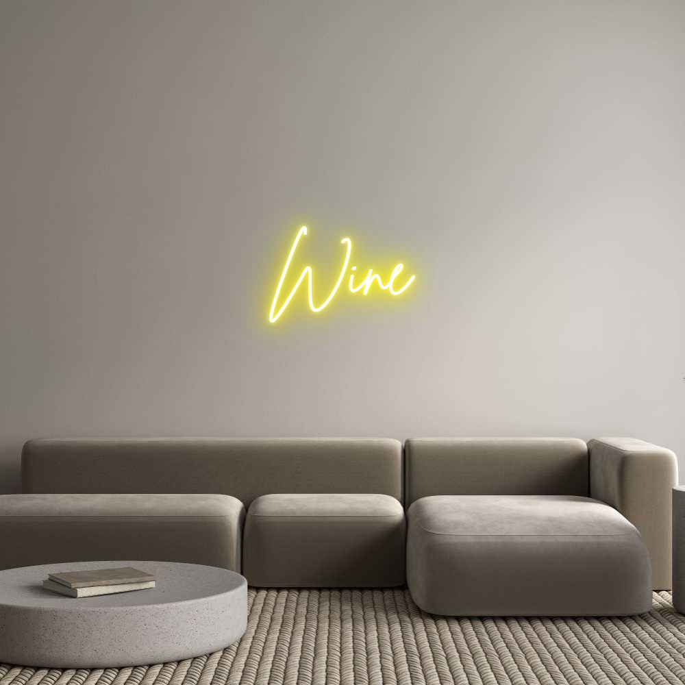 Custom Neon Sign Online Editor Wine