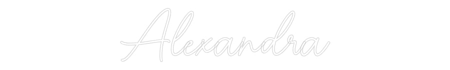 Custom Neon Sign Online Editor Alexandra