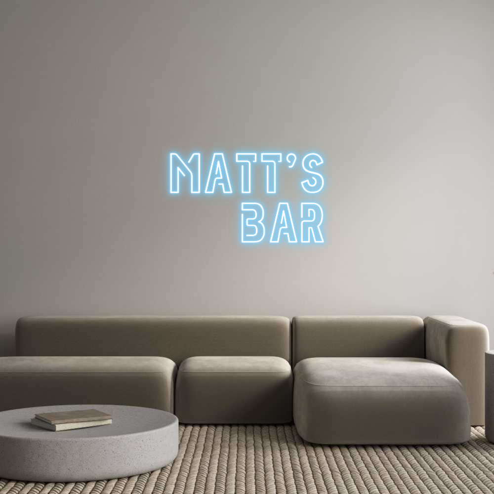 Custom Neon Sign Online Editor Matt's
Bar