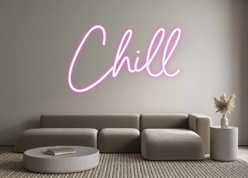 Editor online di insegne al neon personalizzate Chill