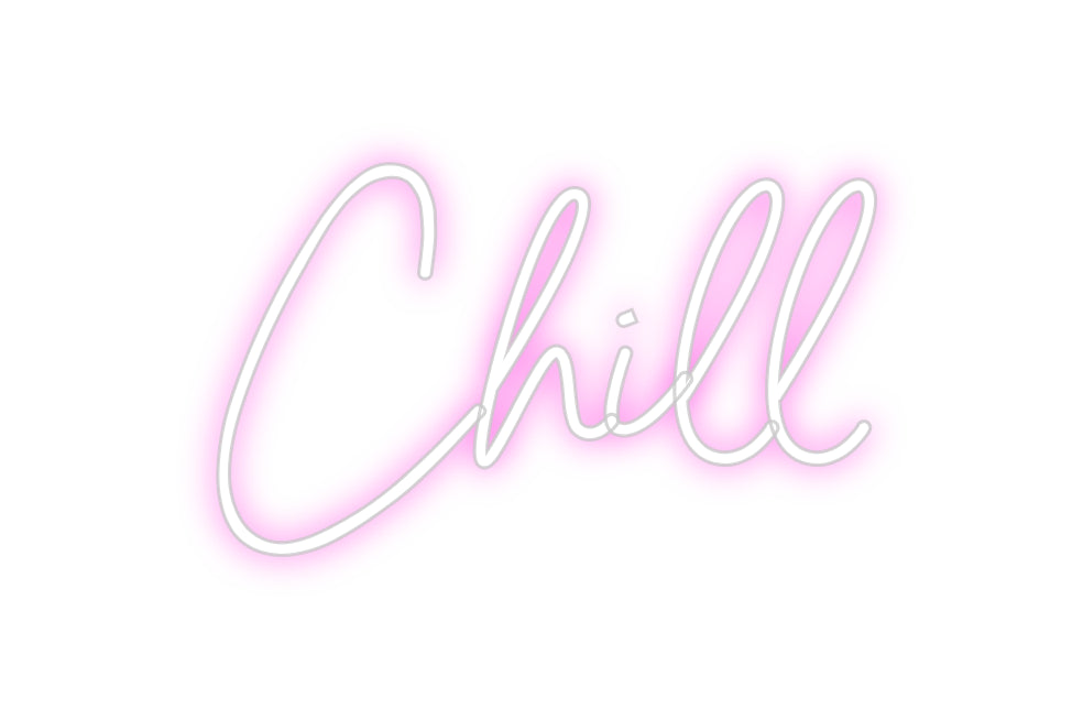 Editor online di insegne al neon personalizzate Chill