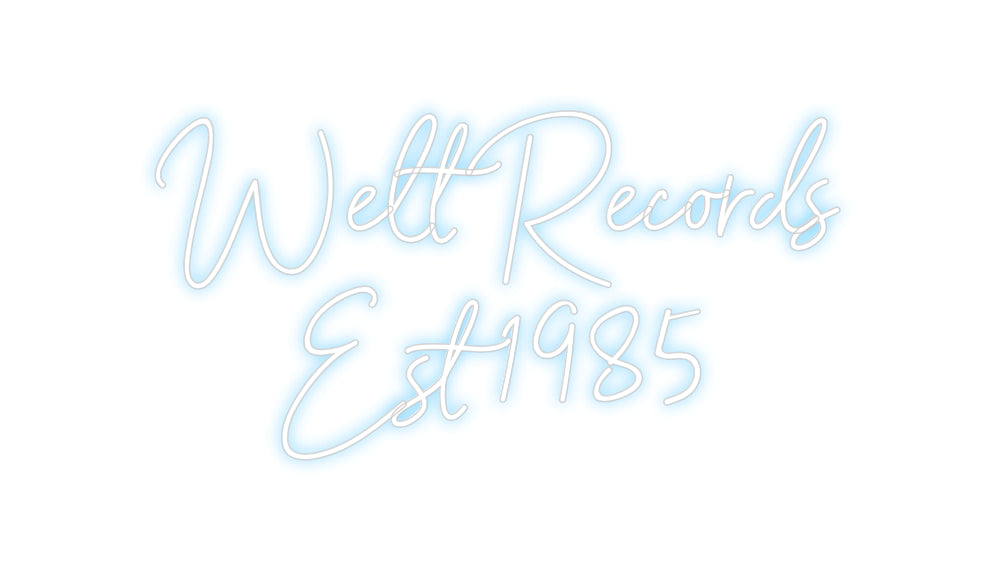 Editor online di insegne al neon personalizzate Welt Records ...