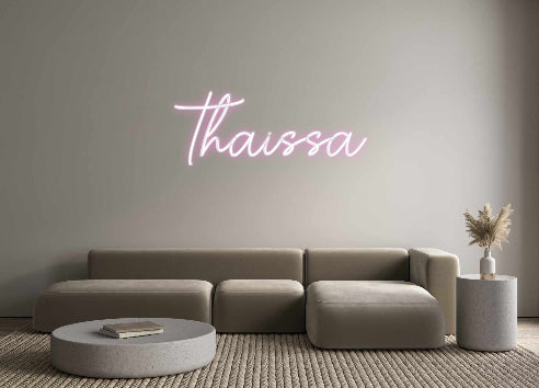 Custom Neon Sign Online Editor Thaissa