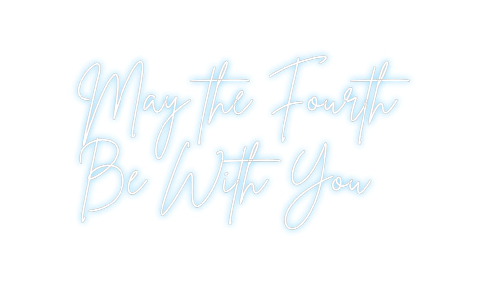 Custom Neon Sign Online Editor mai den fjerde...