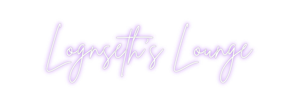 Editor on-line de letreiro de néon personalizado Lognseth's Lo...