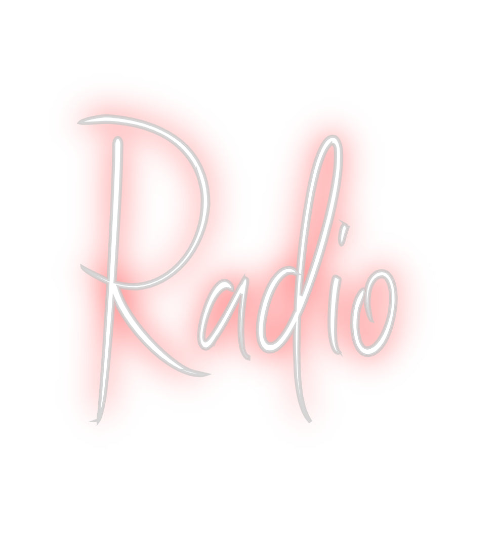 Radio editor online di insegne al neon personalizzate