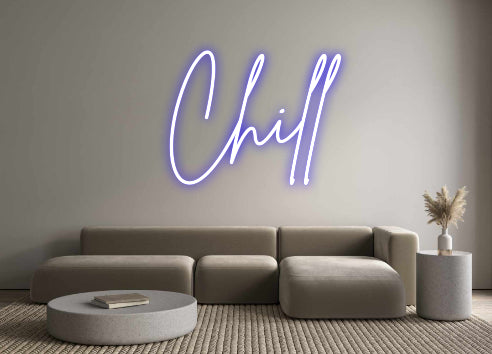 Editor online di insegne al neon personalizzate Chill