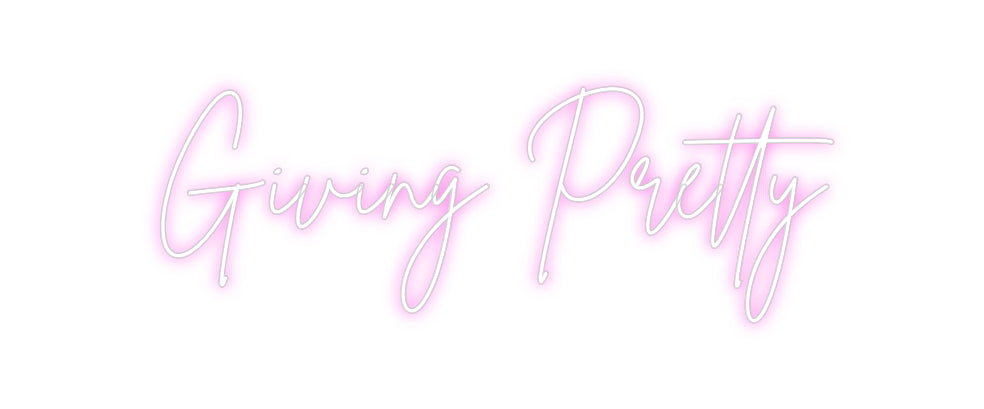 Anpassad neonskylt onlineredaktör som ger ganska