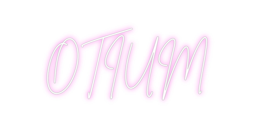 Custom Neon Sign Online Editor OTIUM