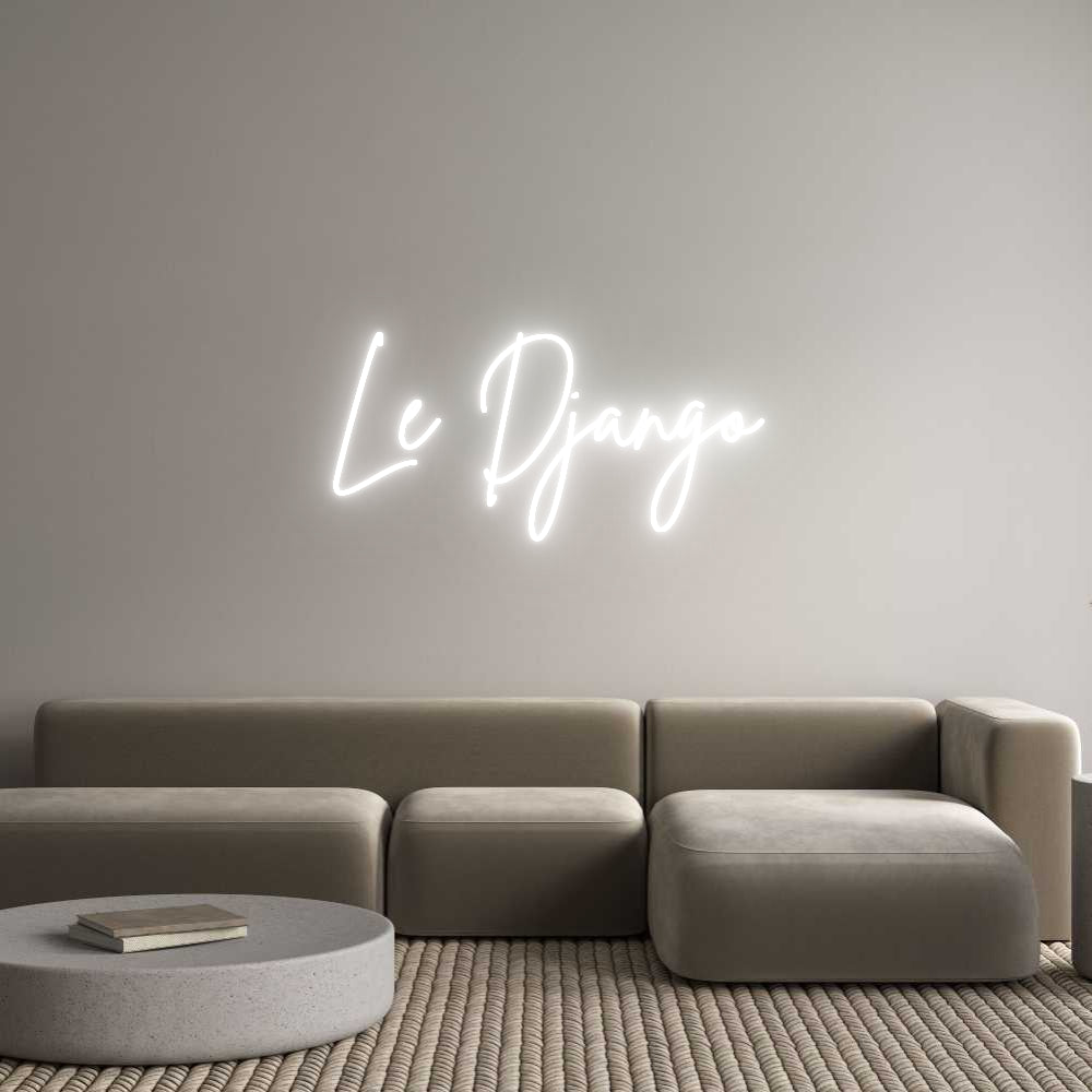 Custom Neon Sign Online Editor Le Django