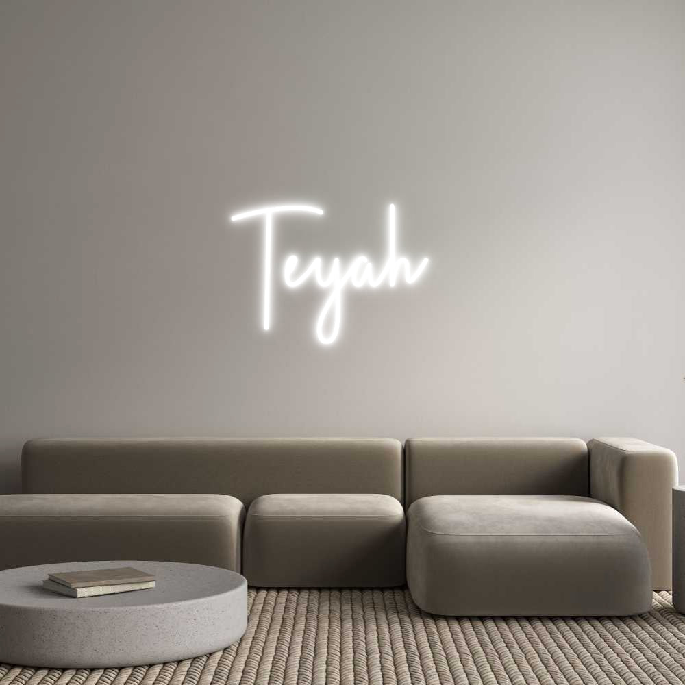 Custom Neon Sign Online Editor Teyah