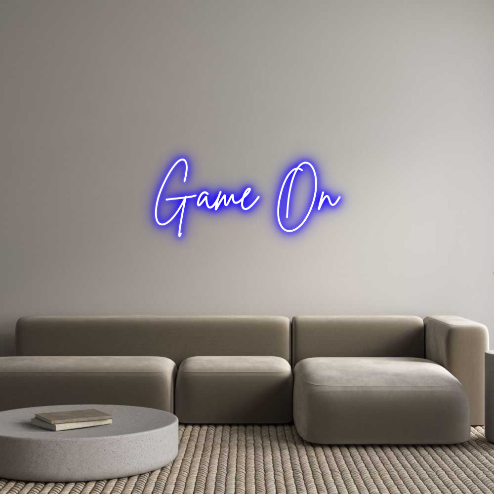 Custom Neon Sign Online Editor Game On