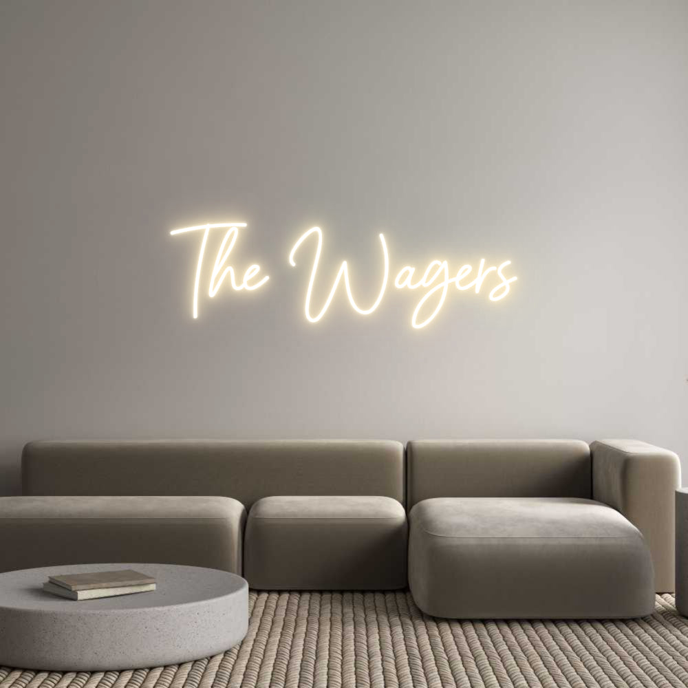 Custom Neon Sign Online Editor The Wagers