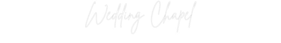 Editor online di insegne al neon personalizzate Cappella per matrimoni