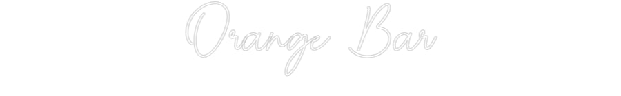 Barra naranja del editor en línea de letreros de neón personalizados