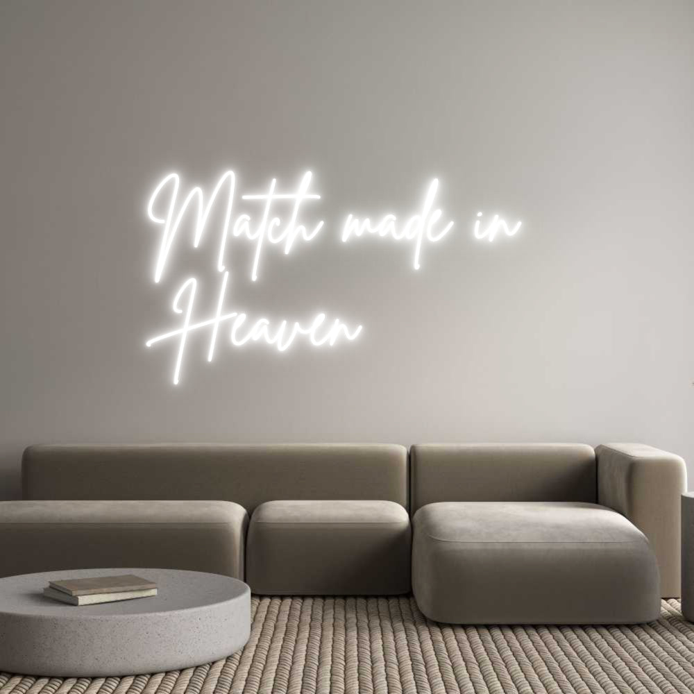 Custom Neon Sign Online Editor Match gjord i...