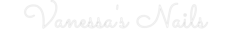 Editor on-line de letreiro de néon personalizado Vanessa's Nails