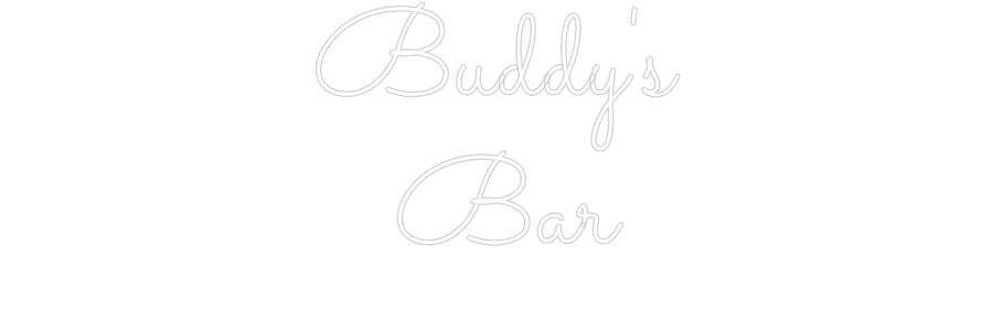 Custom Neon Sign Online Editor Buddy's
Bar