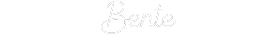 Custom Neon Sign Online Editor Bente