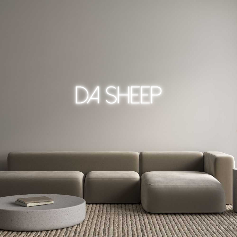 Custom Neon Sign Online Editor Da sheep