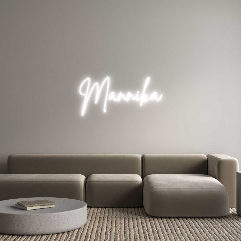 Custom Neon Sign Online Editor Mannika