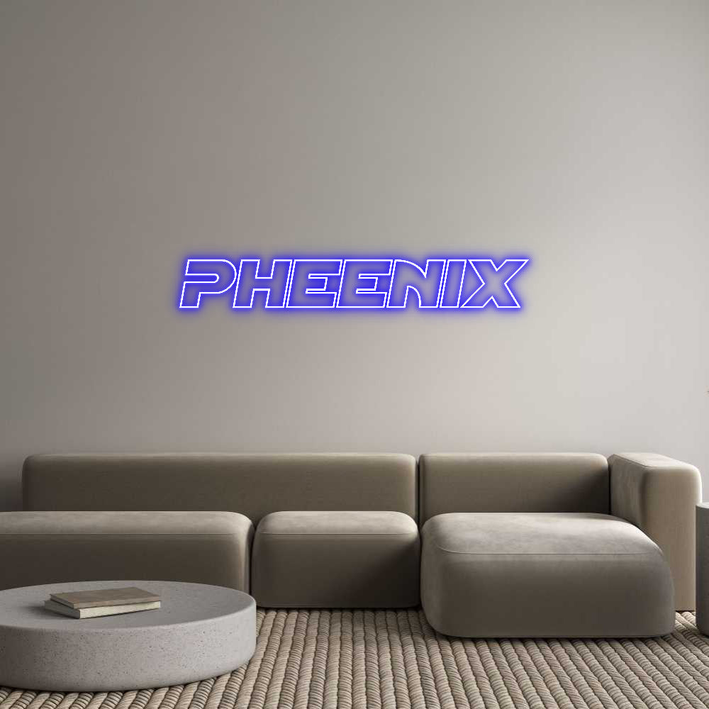 Custom Neon Sign Online Editor PHEENIX