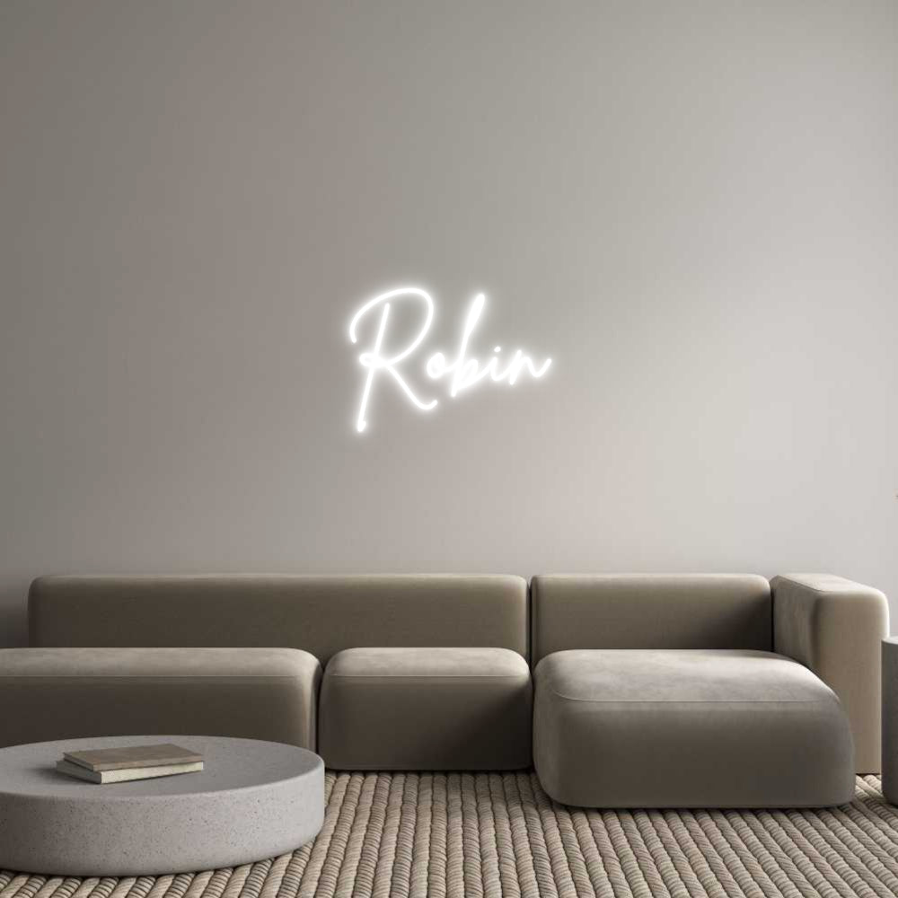 Custom Neon Sign Online Editor Robin