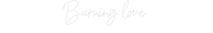 Editor en línea de letreros de neón personalizados Amor ardiente