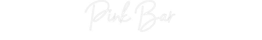 Editor en línea de letreros de neón personalizados Barra rosa