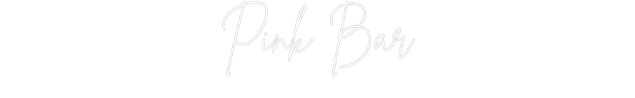 Editor en línea de letreros de neón personalizados Barra rosa