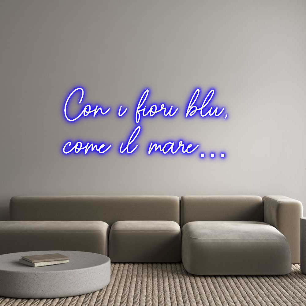 Custom Neon Sign Online Editor Con i fiori b...