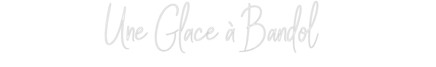 Custom Neon Sign Online Editor Une Glace à B...