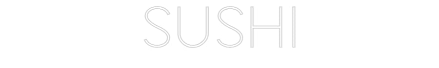 Custom Neon Sign Online Editor sushi