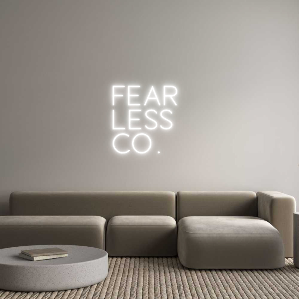 Editor on-line de letreiro de néon personalizado FEAR
MENOS
...