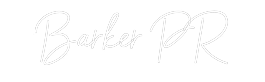 Custom Neon Sign Online Editor
Barker PR
