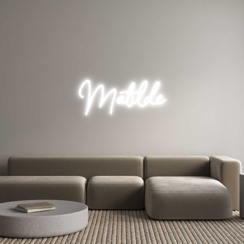 Custom Neon Sign Online Editor Matilde