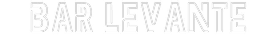 Editor online di insegne al neon retroilluminate personalizzate BAR LEVANTE