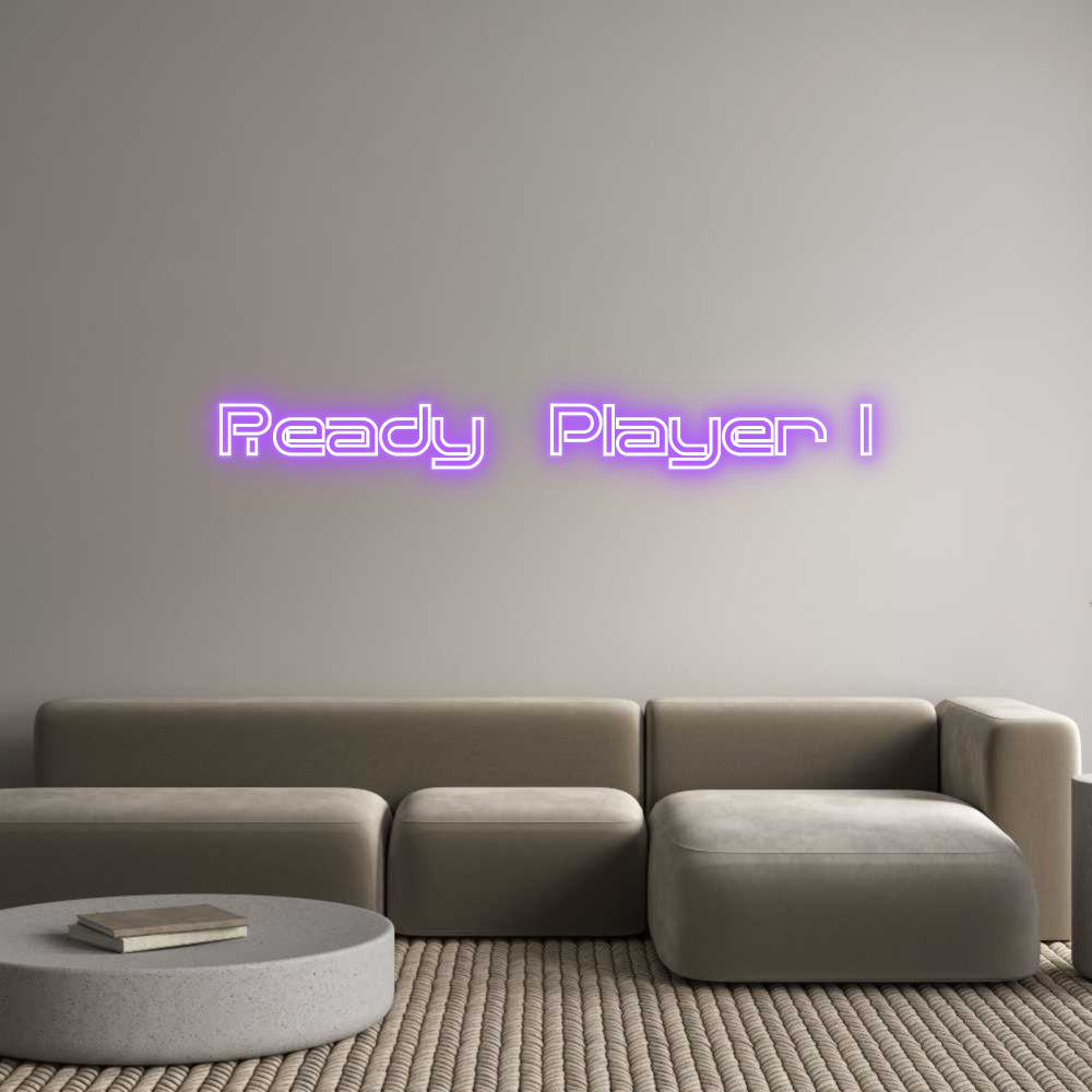 Custom Neon Sign Online Editor Ready Player 1