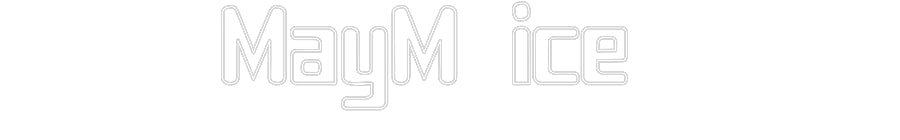 Custom Neon Sign Online Editor MayM ice